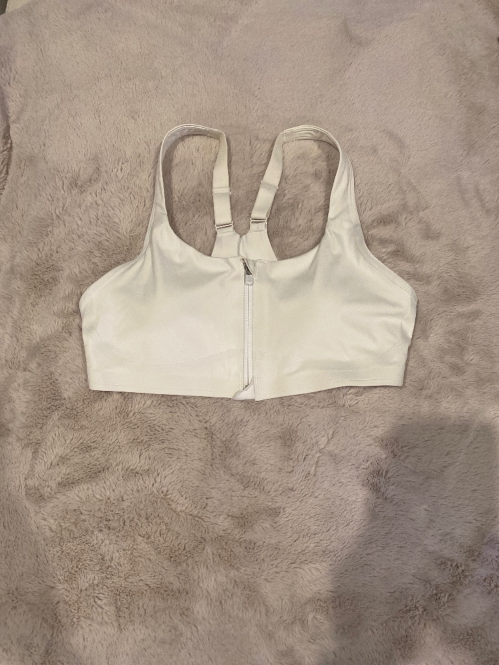 White Athleta Sports Bra